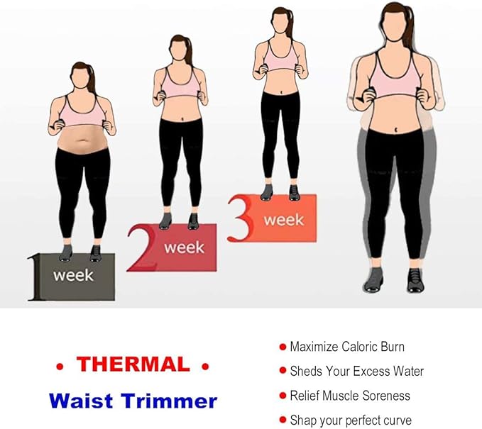 HOPLYNN Neoprene Sweat Waist Trainer Corset Trimmer Shaper Belt for Women