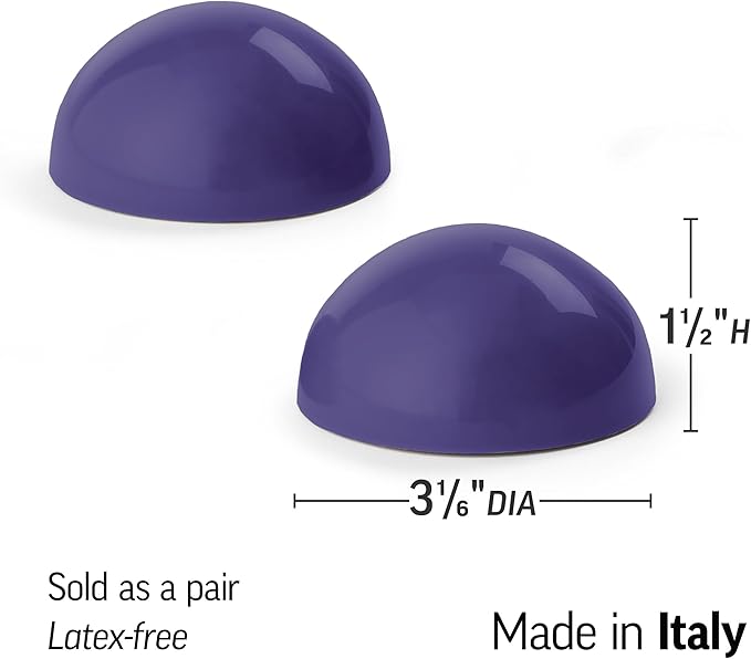 OPTP Half Balls (Pair) - No-Roll Half Ball Set for Stretching and Massage, Plantar Fasciitis Relief, and Muscle Tension in The Back, Legs, Feet and Body