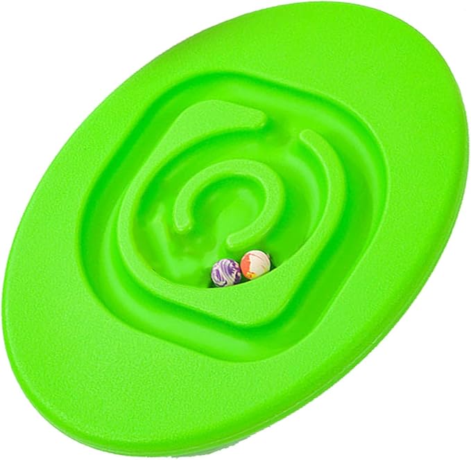 shenruifa Maze Balance Board, Conduct Perception Training Snail Balance Board Enhance Coordination Abilities Balancing Games for Indoor Play (Fruit Green)