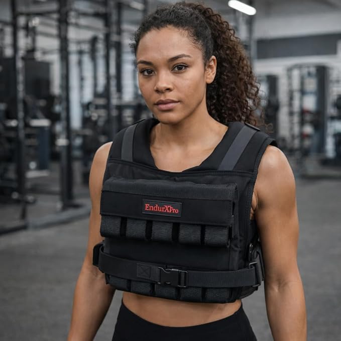 Weighted Vest – Tactical 1000D Cordura Fabric Adjustable Vest for Rucking, Running, Strength Training, Cross fit & Home Workouts