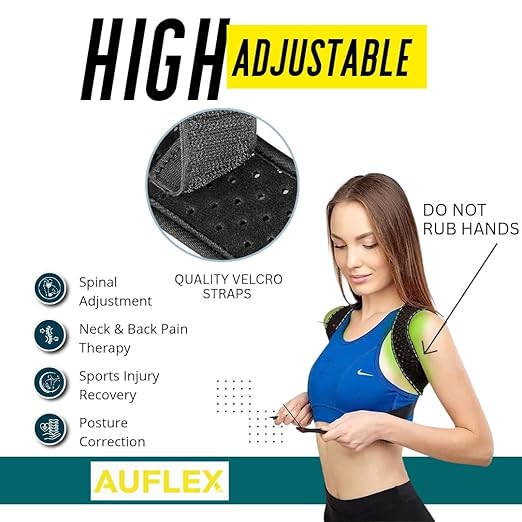 Posture Corrector for Men & Women – Adjustable Upper Back Brace & Shoulder Support – Breathable Back Straightener for Neck, Shoulder & Back Pain Relief – Comfortable Posture Trainer for Daily Use