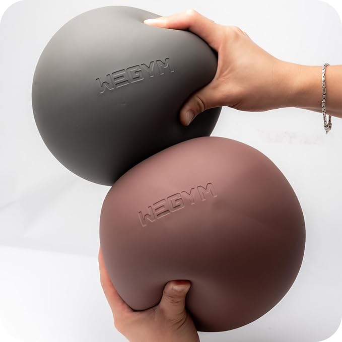 WeGym Pilates Ball 7.87 inch with Pump, Slip Resistant Exercise Ball, Mini Yoga Ball Core Strength, Workout at Home Gym