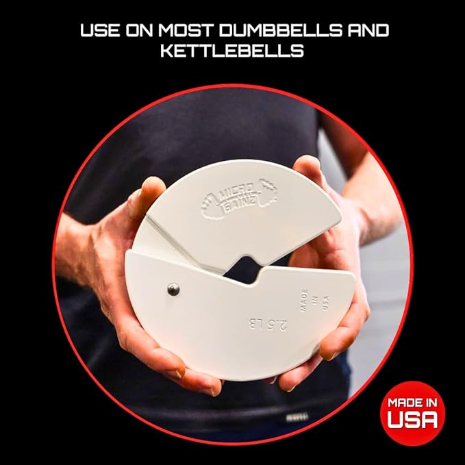 Micro Gainz Dumbbell Fractional 2.5 lb Weight Plate, Ideal for Micro Loading, (Choose Color) 2 Piece Fractional Weight Plates, Designed for Dumbbell Training, Made In USA