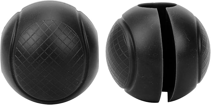 2 Pcs Fat Barbell Grips Round Thick Silicone Dumbbell Adapter Balls Barbell Grip Hand Wrap Ball for Gym Training