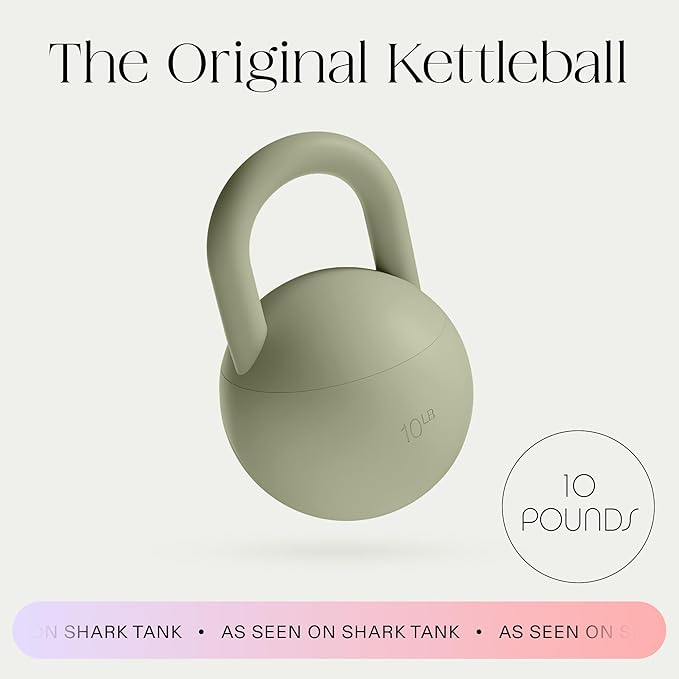 Bala Kettleball, Soft Kettlebell for Women - Kettlebells Strength & Core Training Equipment for Home Gym Workouts - Anti-Slip Grip Exercise Weights with Cushioned Impact-Resistant Base