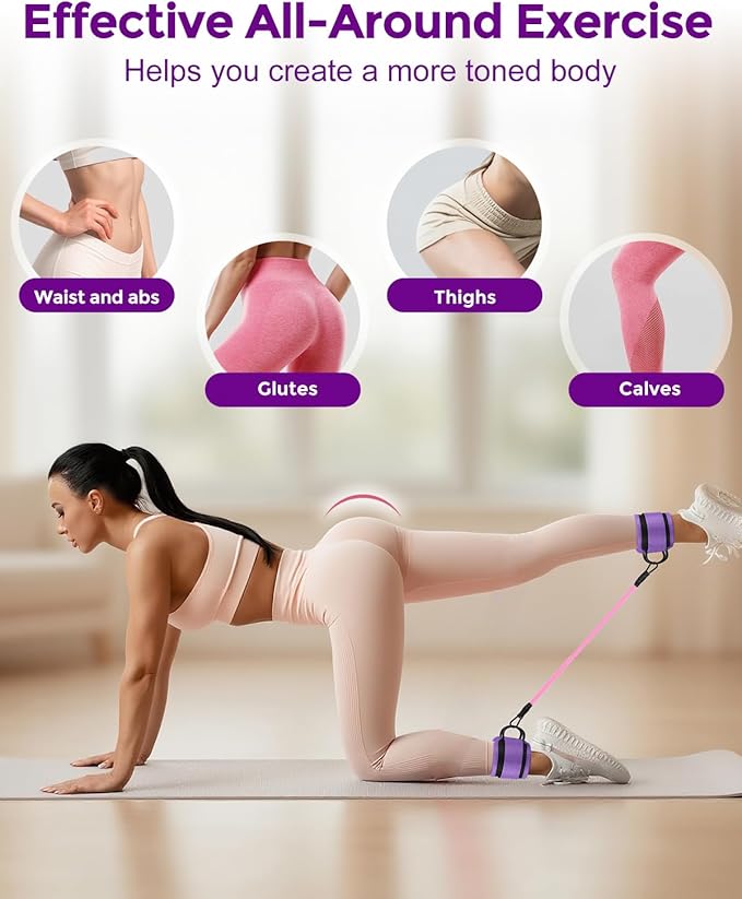 Home Pilates Essentials Kit for Women, Magic Circle Pilates Equipment Ring and Ball Set, Resistance Bands Workout Guide Video for 28 Day Pilates Challenge Starter Kit for Beginners