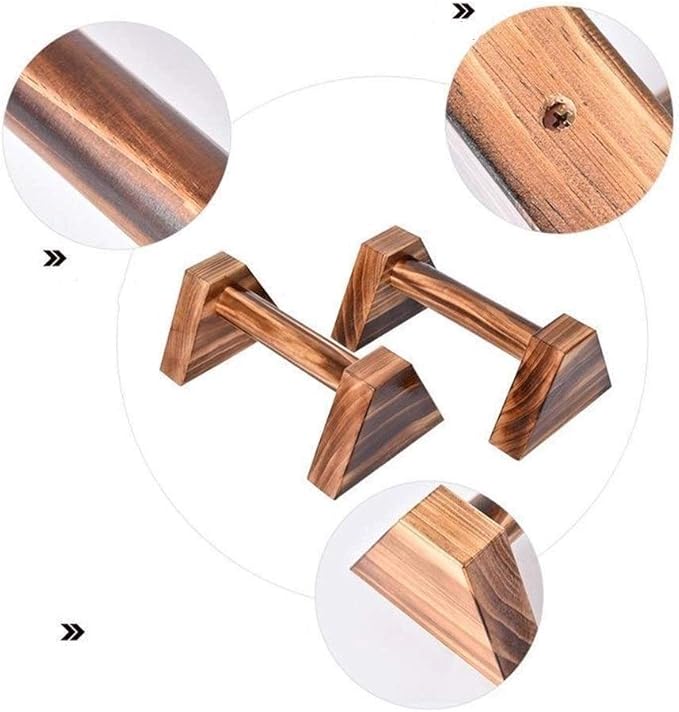 Push-ups Bar Wooden Pushup Stands Press Up Handles Four-Corner Fitness Push-Up Bracket for Chest Muscle Training