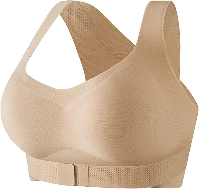 Posture Bras for Women Front Closure Cross Back Wireless Posture Corrector Bra Support Push Up No Underwire Bralettes 2026