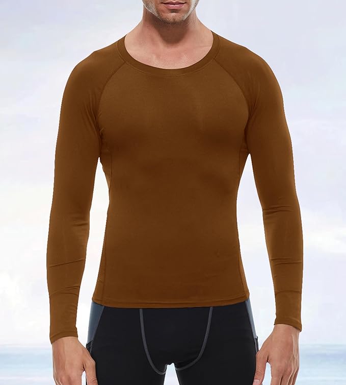 SPVISE 1 or 3 Pack Men's Compression Shirts Long Sleeve Workout Gym T-Shirt Running Top Cool Dry Sports Baselayer Undershirts