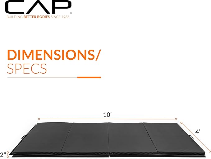 CAP Barbell All Purpose Folding Anti Tear Exercise Training Aerobic Fitness Gym & Gymnastics Balance Mat | Multiple colors