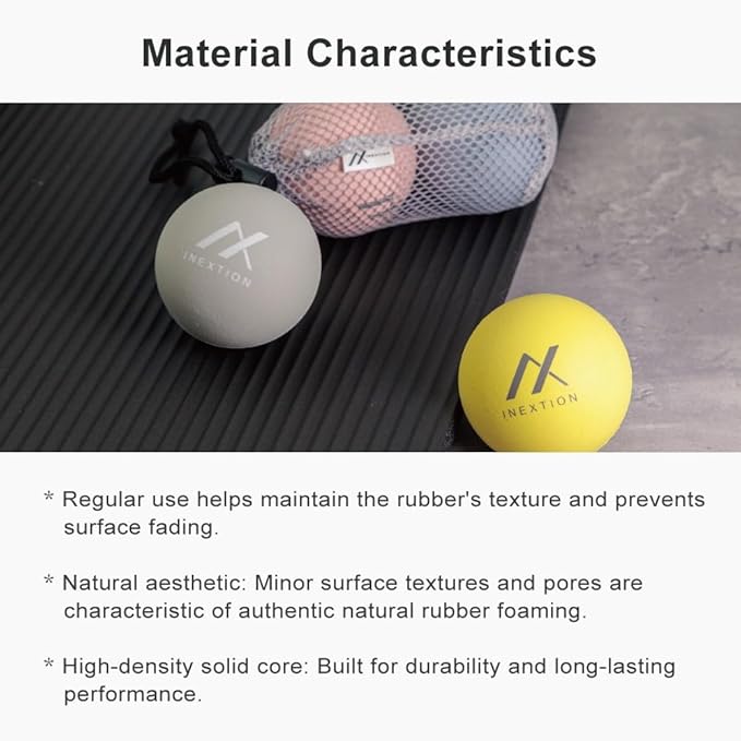 Therapy Massage Balls (2-Pack), High-Density Fascia Balls for Targeted Muscle Relaxation & Daily Recovery - 50D & 65D Hardness Options (Tranquil Blue + Tranquil Blue (65D+65D))