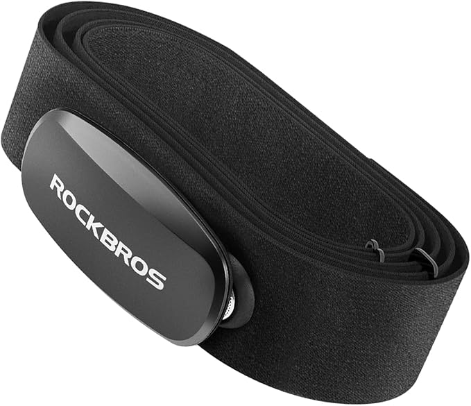 ROCKBROS HRM812 Heart Rate Monitor Chest Strap - ANT + Bluetooth IP67 Waterproof, 800H Battery Life, Wide Compatibility