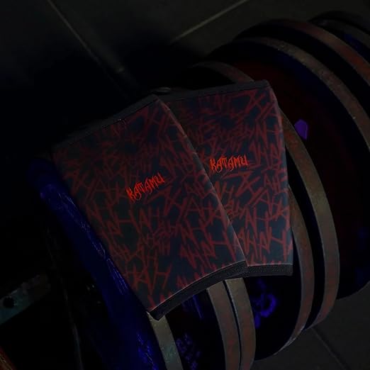 Katamu Premium Weightlifting, Powerlifting, Squats, Athletic and Fitness Knee Support Sleeve | Knee Sleeve for Men and Women | The Joker, XXL