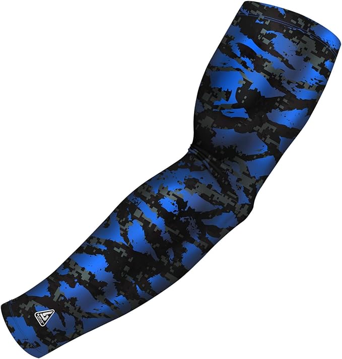 B-Driven Sports Pro Fit Compression Arm Sleeve - Arm Sleeve for Men Women & Youth - Basketball, Baseball, Football - Single