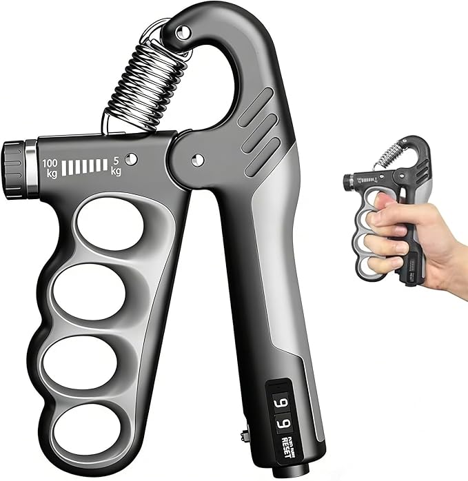 Grip Strength Trainer, Forearm Exerciser with Adjustable Resistance 11-220Lbs(5-100KG),Hand Gripper Strengthener,Hand Strength