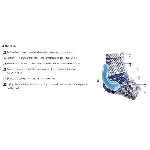 Bauerfeind - MalleoTrain - Ankle Support Brace - Helps Stabilize the Ankle Muscles and Joints For Injury Healing and Pain Relief - Left Foot - Size 1 - Color Beige