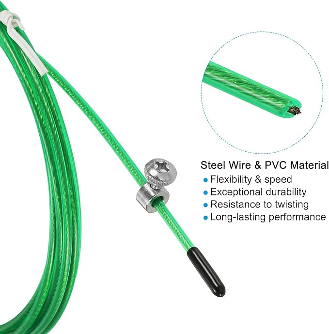 PATIKIL Speed Jump Rope Replacement Cable, Professional Skipping Rope Steel Wire Replace for High Speed Jump Ropes