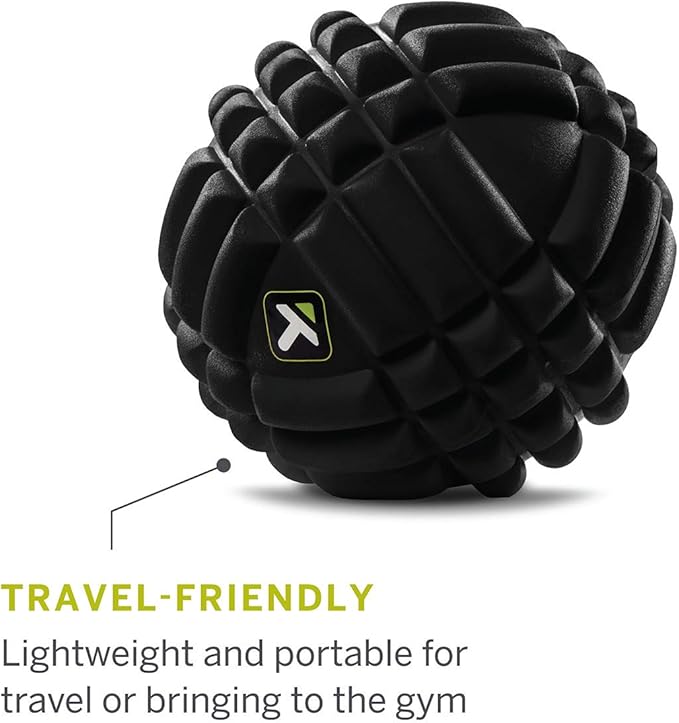 TRIGGERPOINT Performance Grid X Massage Ball for Deep Tissue Massage and Exercise Recovery, Black