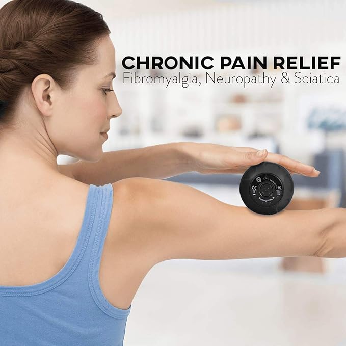 Rolling With It Vibrating Peanut Massage Ball - Deep Tissue Trigger Point Therapy, Myofascial Release - Handheld, Cordless - 4 Intensity Levels - Dual Lacrosse Ball Vibration Massager (Black)