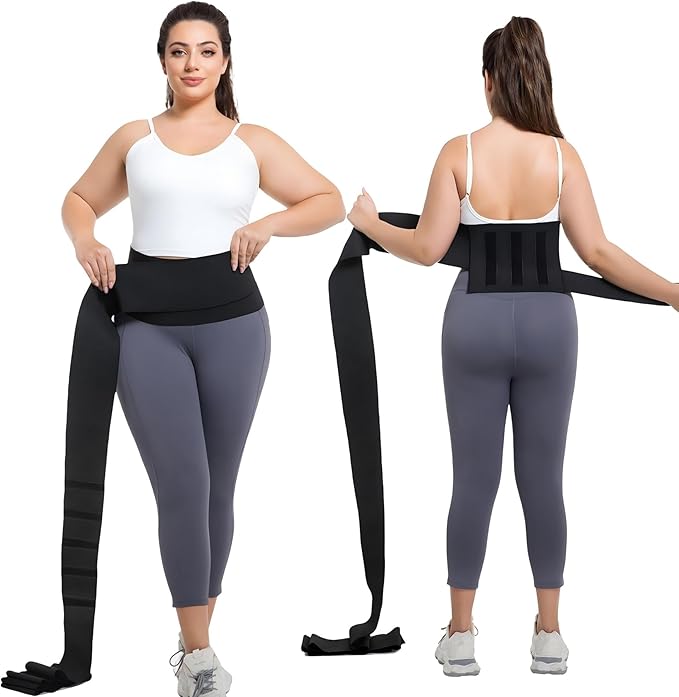 Waist Trainer for Women Plus Size 2025 Upgrade Adjust Stomach Bandage Wrap Waist Band Long Torso Tummy Wraps
