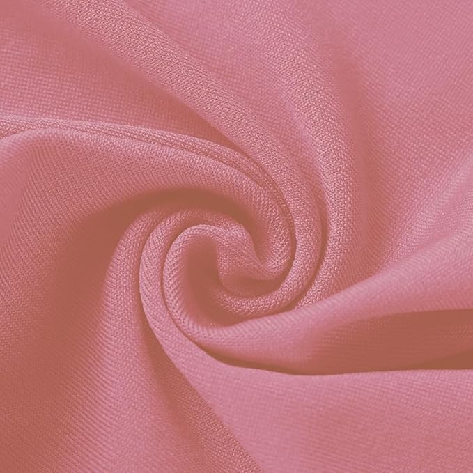 Dusty Rose Chair Sashes Bows 50 Pack, Spandex Dusty Rose Chair Bands for Folding Chairs, Dusty Pink Sashes for Chairs, Wedding Birthday Decorations