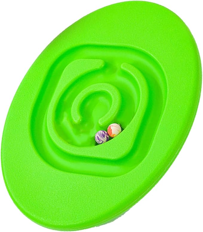 shenruifa Maze Balance Board, Conduct Perception Training Snail Balance Board Enhance Coordination Abilities Balancing Games for Indoor Play (Fruit Green)