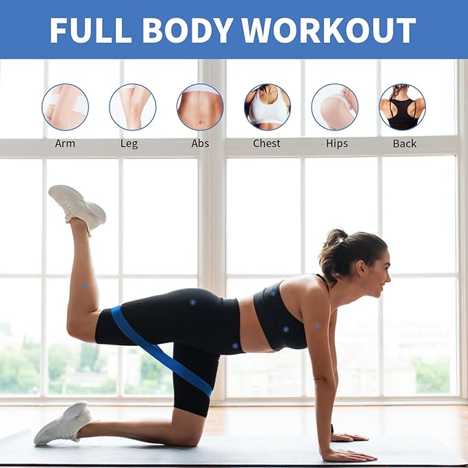 100 PCS Bulk Resistance Bands Latex, Loop Exercise Bands Set for Gym Members Sports Class Students Gift, 5 Pieces Each Set with Storage Bag, Fitness Bands for Outdoor Home Gym Yoga Pilates
