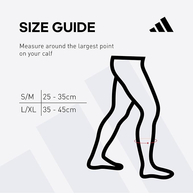 adidas Aeroready Compression Calf Sleeves, Lightweight, Moisture-Wicking Calf Compression Sleeves