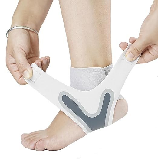 SUJAYU 2 Pack Ankle Brace & Elastic Supports for Men & Women, Ankle Support Ankle Compression Sleeve, Ankle Wrap Ankle Sleeve Ankle Brace for Sprained Ankle (White, X-Large)