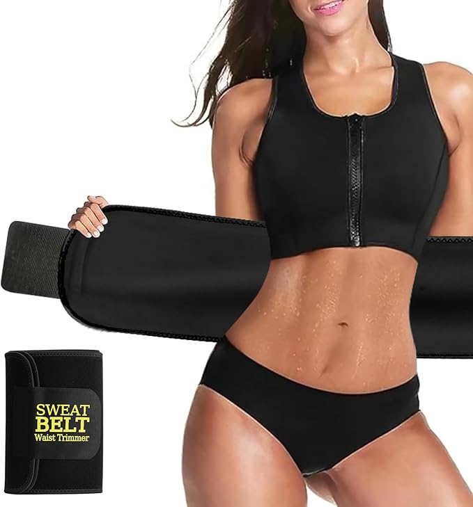 AMZBOSS Waist Trainer for Women Lower Belly Fat, Waist Sweat Band for Women, Belly Band Sweat Belt, Stomach Wrap, Body Shaper