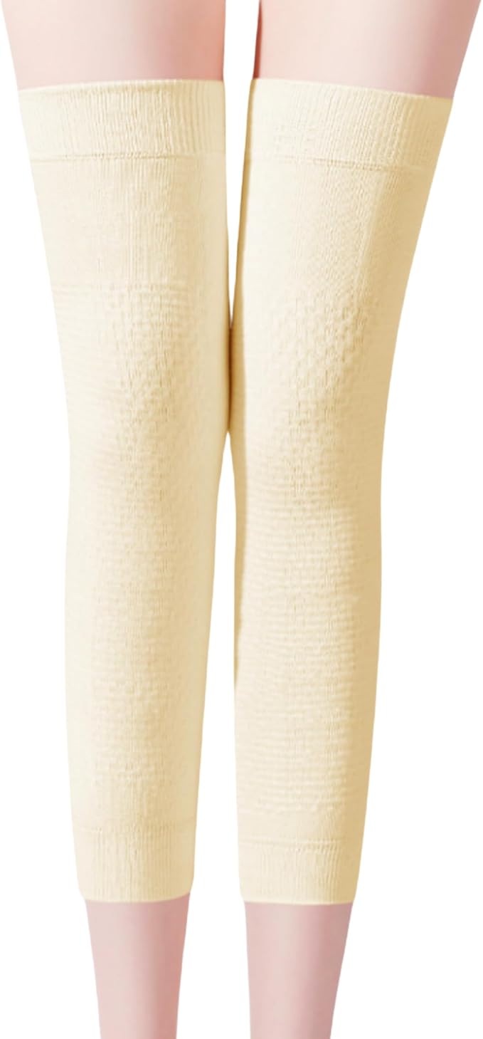 JUMISEE (One Pair Cotton Knee Sleeves for Knee Support, Circulation Improvement & Pain Relief Compression Knee Brace