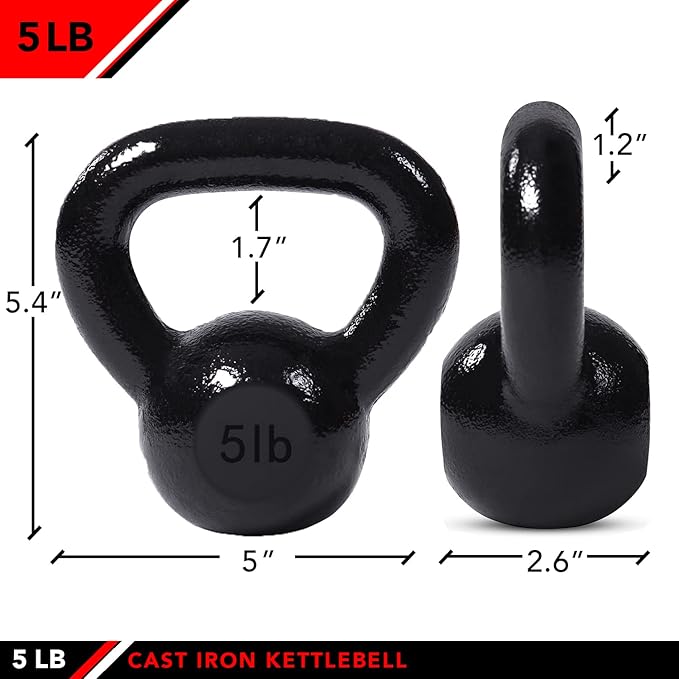 JFIT Kettlebell Weights Cast Iron