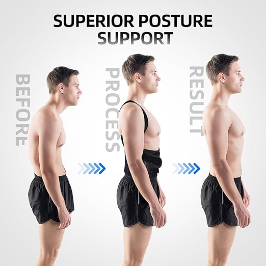Upgraded Posture Corrector for Women & Men, Back Brace for Upper/Lower Back Pain, Herniated Disc, Sciatica,Adjustable Support & Bionic Panel XL (38"-42")