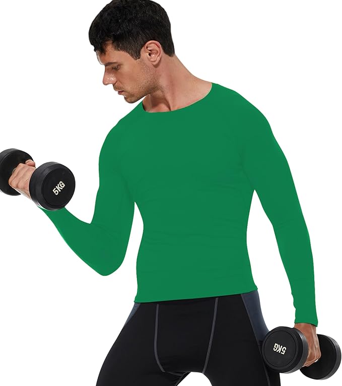 SPVISE 1 or 3 Pack Men's Compression Shirts Long Sleeve Workout Gym T-Shirt Running Top Cool Dry Sports Baselayer Undershirts