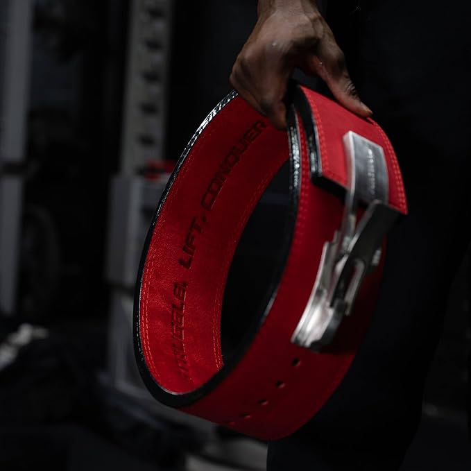 Katamu Premium 13mm Leather Weightlifting Belt - For Powerlifting, Weightlifting and Squat Lifting - Katamu Lever Belts