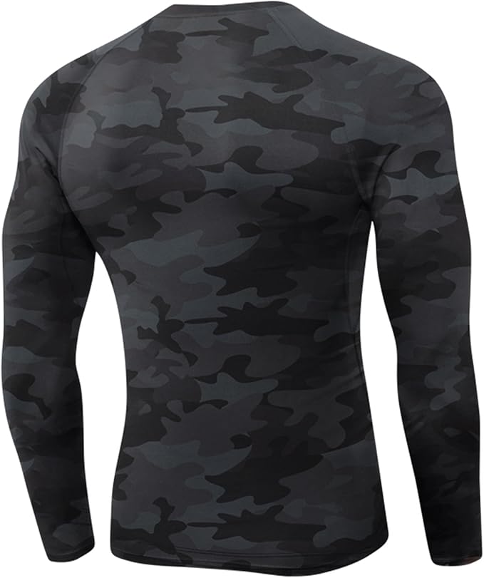 SPVISE 1 or 3 Pack Men's Compression Shirts Long Sleeve Workout Gym T-Shirt Running Top Cool Dry Sports Baselayer Undershirts