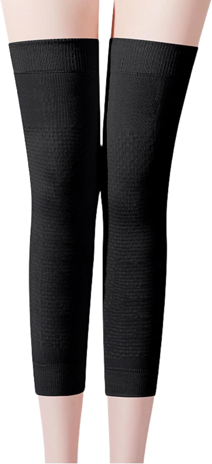 JUMISEE (One Pair Cotton Knee Sleeves for Knee Support, Circulation Improvement & Pain Relief Compression Knee Brace