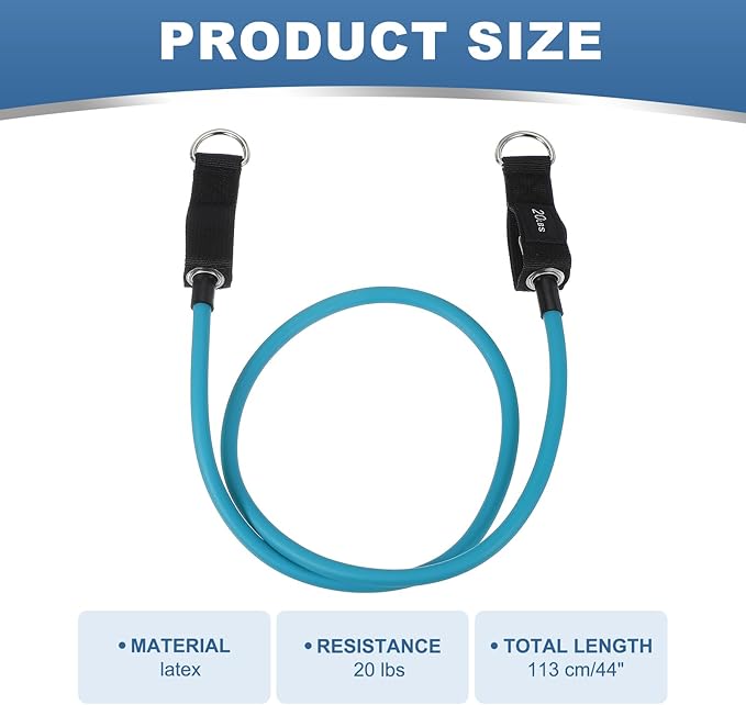PATIKIL Resistance Tube Bands, Stackable Single Resistance Band Exercise Band Stretch Band for Working Out Man Home Fit