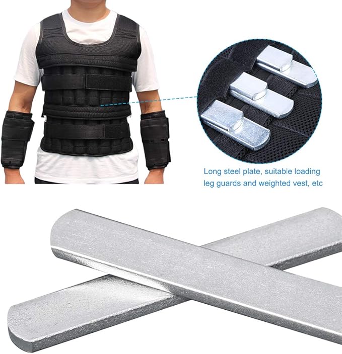 Steel Plates for Weighted Vest, Strength Training Weight Steel Plate Adjustable Round Head Rustproof