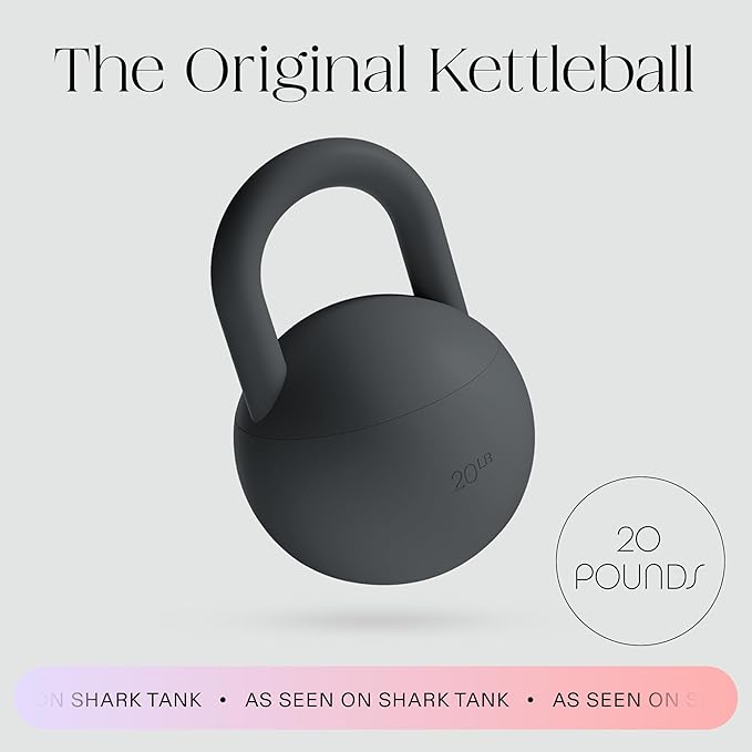 Bala Kettleball, Soft Kettlebell for Women - Kettlebells Strength & Core Training Equipment for Home Gym Workouts - Anti-Slip Grip Exercise Weights with Cushioned Impact-Resistant Base