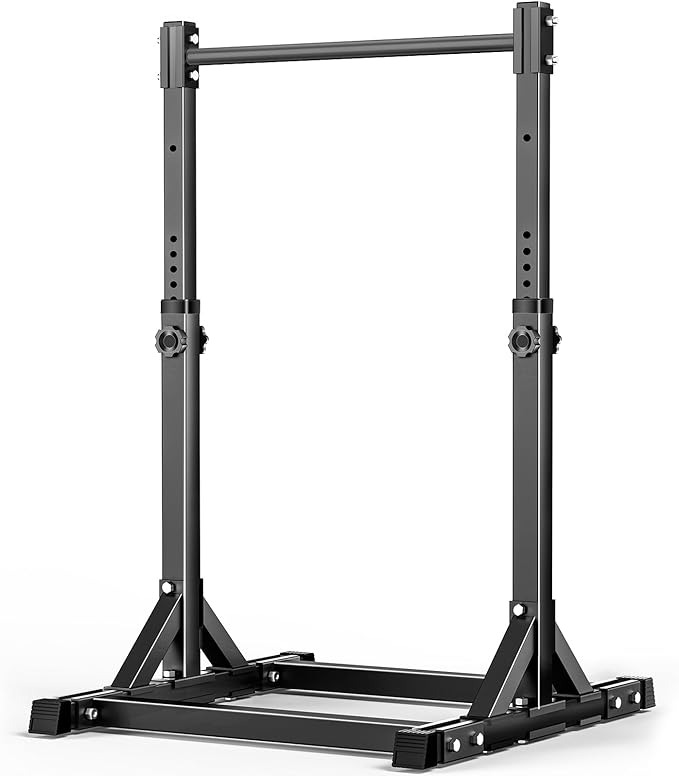 AFFLUENT Pull Up Bar Stand Free Standing Pull Up Bar Station 8 Adjustable Heights Power Tower for Home Gym Workout 330lbs Capacity