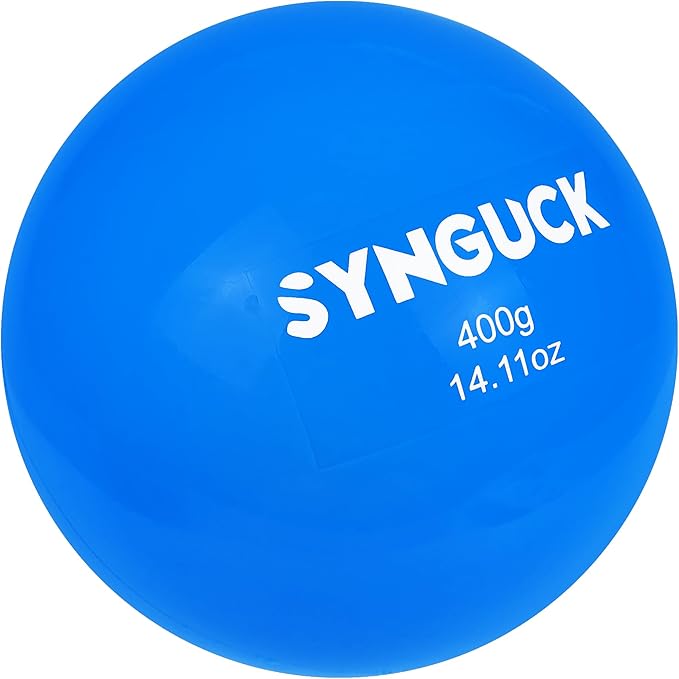 SYNGUCK 4/6 Pack Weighted Plyo Balls Set for Baseball & Softball Training - Improve Power, Pitching, Hitting - Perfect for Yoga, Fitness, Plyometrics - All Skill Levels