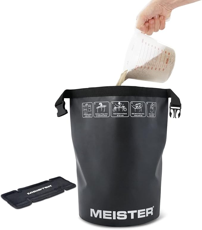 Meister BEAST Portable Sand Kettlebell - Soft Sandbag Weight - 25lb / 11.3kg - Black