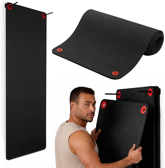 SPRI Hanging Exercise Mat, Fitness & Yoga Mat for Group Fitness Classes, Commercial Grade Quality with Reinforced Holes