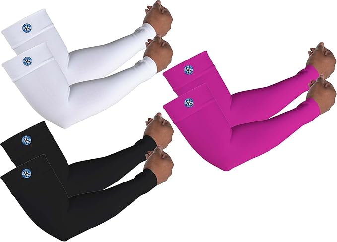 Arm Compression Sleeves for Men and Women, Athletic, Sports, Muscle, Joint, Elbow Support