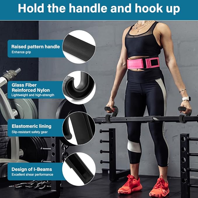 2pcs Neutral Grip Handles for Pull Up Bar Pull Up Handles with Ergonomic Portable Hooks for Home Gym Portable Hooks for Barbell Row Deadlift