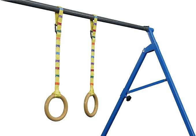 Tumbl Trak Gymnastics Rings with Easy Adjustable Strap