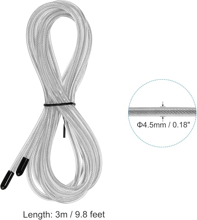 PATIKIL Speed Jump Rope Replacement Cable Professional Skipping Rope Replacement for High-Speed Jump Ropes