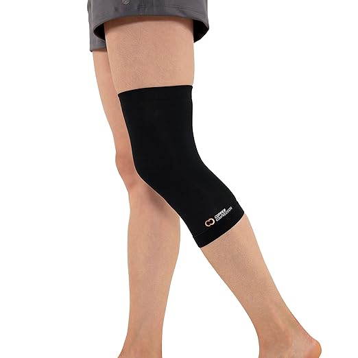 Copper Compression Knee Sleeve - Copper Infused Knee Stabilizer Support Brace for Meniscus Tear, ACL, MCL, Arthritis, Joint Pain Relief, Running, Sports, Hiking - Men & Women - Fits Right/Left - 2XL