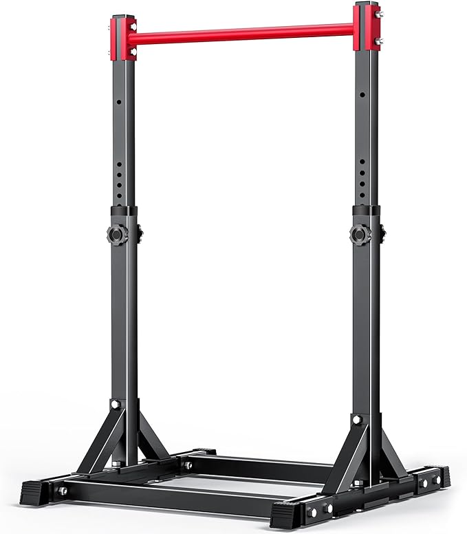 AFFLUENT Pull Up Bar Stand Free Standing Pull Up Bar Station 8 Adjustable Heights Power Tower for Home Gym Workout 330lbs Capacity